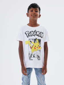 Name It, T-Shirt NKMNOISI POKEMON in bright white, 