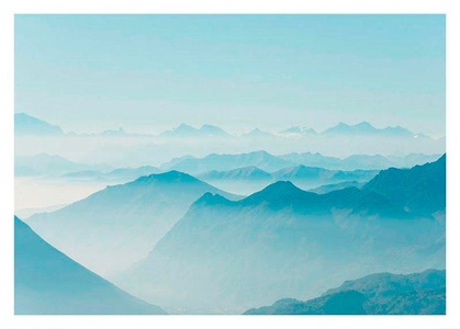 Komar, Komar Poster »Mountains View«, Komar Poster »Mountains View«, Natur, (1 St.), Kinderzimmer, Schlafzimmer, Wohnzimmer