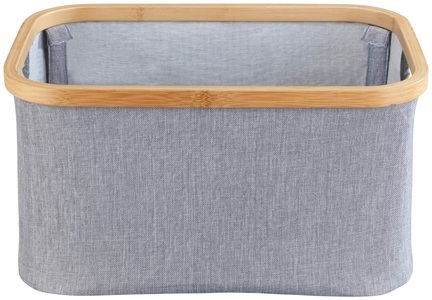 Wenko, Wenko - Aufbewahrungskorb Bahari faltbar, Aufbewahrungsbox, Faltbox mit Bambus, WENKO Aufbewahrungskorb »Bahari«, BxTxH: 38x20x26 cm