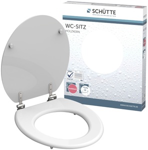SCHÜTTE, SCHÜTTE WC-Sitz »MDF WC- Sitz mit Holzkern«, Schütte WC-Sitz, mit Holzkern, maximale Belastung der Klobrille 150 kg