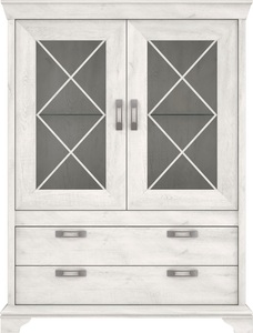 Forte, FORTE Highboard, Breite 123 cm inkl. Beleuchtung, FORTE Highboard »Kashmir«, Breite 123 cm