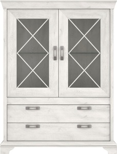 Forte, FORTE Highboard, Breite 123 cm inkl. Beleuchtung, FORTE Highboard »Kashmir«, Breite 123 cm