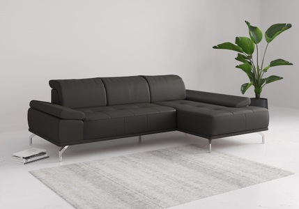Places of Style Ecksofa »Caluna«, Inkl.Sitztiefenverstellung, wahlweise mit Kopf- und Armteilverstellung