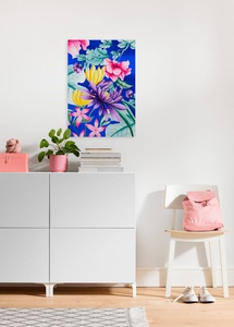 Komar, Komar Wandbild »Flower Kiss«, (1 St.), Keilrahmenbild - Flower Kiss - Grösse 40 x 60 cm, Komar Leinwandbild »Flower Kiss - Grösse 40 x 60 cm«, Natur, (1 St.), Keilrahmenbild mi Echtholzrahmen