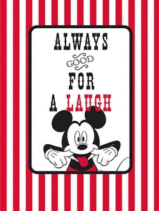 Komar, KOMAR XXL Poster »Mickey Mouse Laugh«, Komar Bild »Mickey Mouse Laugh«, Disney, (1 St.), Wandbild zur Dekoration im Kinderzimmer - ohne Rahmen