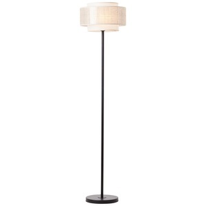 Brilliant, Stehleuchte Odar mit Bambus, Brilliant Stehlampe »Odar«, 1 flammig, Leuchtmittel E27 ohne Leuchtmittel, Stehlampe 1flg schwarz/beige