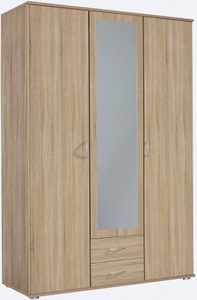 rauch BLUE, rauch BLUE Kleiderschrank »Twin«, rauch Kleiderschrank »Twin Schrank Garderobenschrank Schlafzimmerschrank Topseller«, Drehtürenschrank mit 2 Schubladen Bestseller Kleiderschrank