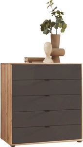 WIEMANN Schubkastenkommode »Cardiff Sideboard, Wäscheschrank, teilmassiv Bianco-Eiche, Schubladen« Glas- oder Massivholzfront, verschiedene Breiten, MADE IN GERMANY, Schubkästen inklusive Selbsteinzug und Dämpfung