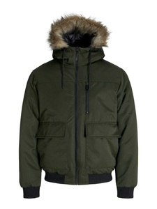 Jack & Jones Bomberjacke »JJCHARLIE DETACHABLE FAUX FUR BOMBER«, mit Kapuze