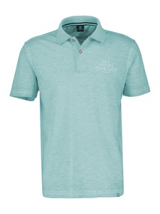 Lerros, LERROS Poloshirt "Poloshirt mit lässigem Brustprint"