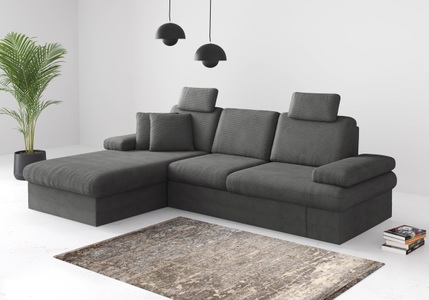sit&more Ecksofa »Moreno«, mit Armteilverstellung,wahlweise mit Bettfunktion