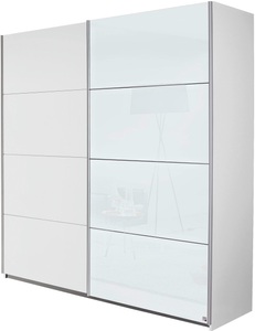 Rauch Pack´s, home24 Schwebetuerenschrank Subito-Color, rauch Schwebetürenschrank »Subito Kleiderschrank Bestseller«, Schlafzimmerschrank Garderobe mit 4 Glaselementen