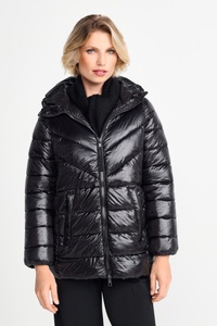 Rich & Royal Steppjacke, mit Kapuze, mit 2-Wege-Reissverschluss