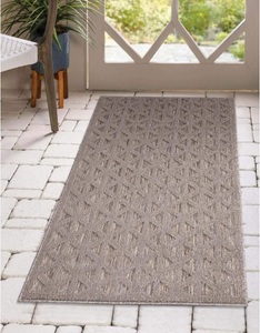 Carpet City, Carpet City Teppich »Santorini«, rechteckig, 5 mm Höhe, 3D-Effekt, für Wohnzimmer, Flur, Küche, Wintergarten, Balkon, Wetterfest & UV-beständig, Carpet City Teppich »In-& Outdoorteppich Santorini 446, 3D-Effekt, Geo-Muster«, rechteckig, 5 mm Höhe, Wetterfest & UV-beständig für Terrasse, Balkon, Küche, Flur