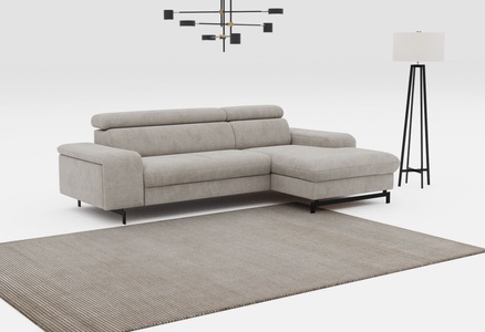 COTTA Ecksofa »Emma L-Form«, mit Kopfteilverstellung, wahlweise mit Bettfunktion & Bettkasten