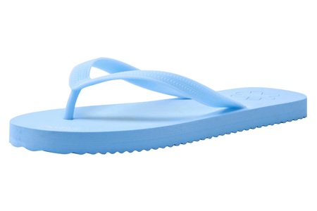 Flip Flop, Original Flip-Flops aus Softmaterial Damen hellblau, Flip Flop Zehentrenner, Sommerschuh, Poolsildes, frei von tierischen Bestandteilen