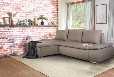 Home affaire Ecksofa »Acra«, mit Bettfunktion und Bettkasten, in Mattenoptik