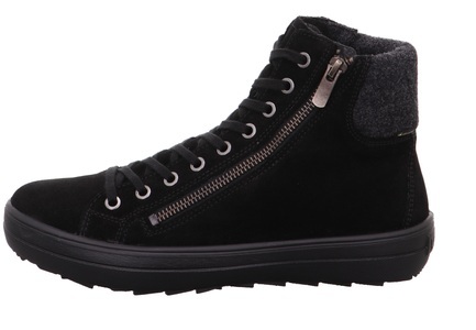 Legero, Legero Winterboots »MIRA«, Legero Schnür-Stiefelette aus Veloursleder mit Gore-Tex schwarz