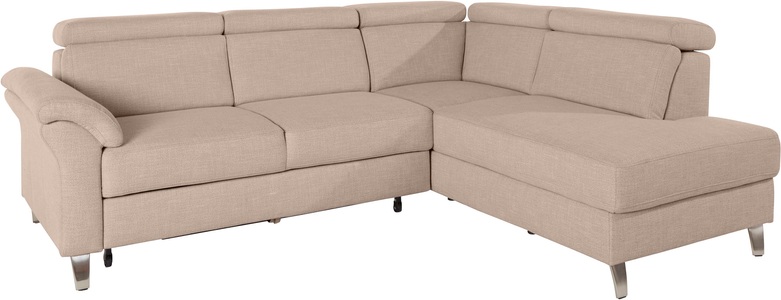 SIT&MORE, sit&more Ecksofa, sit&more Ecksofa, inklusive Kopfteilverstellung, wahlweise mit Bettfunktion und Bettkasten