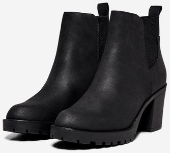 ONLY, Stiefelette, ONLY Shoes Stiefelette »ONLBARBARA«, Blockabsatz, Chelseaboots, Schlupfschuh, praktische Anziehlasche