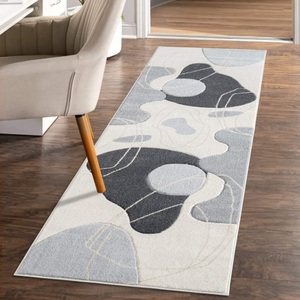 Carpet City, Carpet City Läufer »BONITO 7158«, rechteckig, Flachflor, Hochtief-Muster/ 3D-Effekt, Abstrakt, Carpet City Teppich »BONITO 7158«, rechteckig, 11 mm Höhe, Läufer, Flachflor, Hochtief-Muster/ 3D-Effekt, Geo-Muster, Wohnzimmer