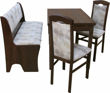 HOME AFFAIRE, Home affaire Essgruppe »Halle«, (Set, 4 tlg.), mit Truhenbank, Home affaire Essgruppe »Halle«, (Set, 4 tlg.), mit Truhenbank