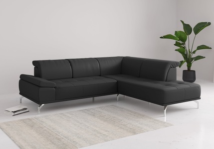 Places of Style Ecksofa »Caluna«, Inkl.Sitztiefenverstellung, wahlweise mit Kopf- und Armteilverstellung