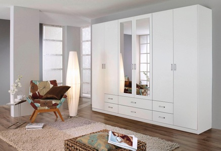 Rauch, rauch PACK´S Kleiderschrank »Gamma«, rauch Kleiderschrank »Schrank Garderobe Wäscheschrank GAMMA in 3 Breiten«, viel Stauraum mit 6 Schubladen, mit Spiegel TOPSELLER MADE IN GERMANY