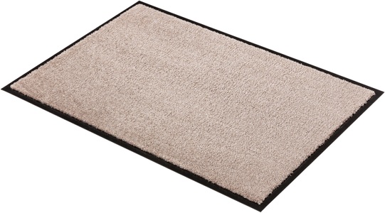 Schöner Wohnen Kollektion, Fussmatte, »Miami Uni«, SCHÖNER WOHNEN-KOLLEKTION, rechteckig, Höhe 7 mm, maschinell getuftet, Schöner Wohnen Teppi Fussmatte , Miami 1688/40 -Top- , Beige , Textil , Uni , 50 cm , rutschfest, schmutzabweisend , 001250044001