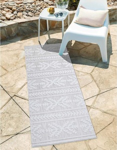 Carpet City, Carpet City Teppich »Santorini«, rechteckig, 5 mm Höhe, 3D-Effekt, für Wohnzimmer, Flur, Küche, Wintergarten, Balkon, Wetterfest & UV-beständig, Carpet City Teppich »In-& Outdoorteppich Santorini 411, 3D-Effekt, Boho-Optik«, rechteckig, 5 mm Höhe, Wetterfest & UV-beständig für Terrasse, Balkon, Küche, Flur