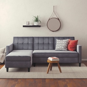 Dorel Home, Dorel Home Ecksofa »Hartford«, mit Bettfunktion und Stauraum, Recamiere beidseitig montierbar, Dorel Home Ecksofa »Hartford II« mit Bettfunktion und Stauraum, Recamiere beidseitig montierbar