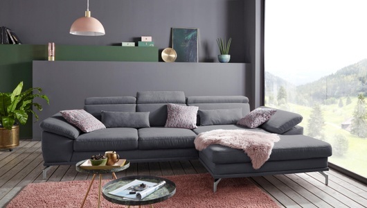 SIT&MORE, sit&more Ecksofa, sit&more Ecksofa »Scorpio L-Form«, inklusive Sitztiefenverstellung, wahlweise mit Kopfverstellung