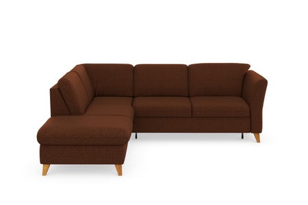 HOME AFFAIRE, Home affaire Ecksofa »Trelleborg«, Federkern-Polsterung, wahlweise mit Bettfunktion und Stauraum, Kopfstützen optional, Home affaire Ecksofa »Trelleborg L-Form«, Federkern-Polsterung, wahlweise mit Bettfunktion und Stauraum