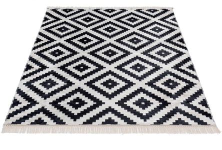 Sehrazat, Teppich, »Caimas 2980«, Sehrazat, rechteckig, Höhe 5 mm, gedruckt, Sehrazat Läufer »EFE 1015«, rechteckig, 5 mm Höhe, Wohnzimmer, Flachwebteppich, Scandi Style