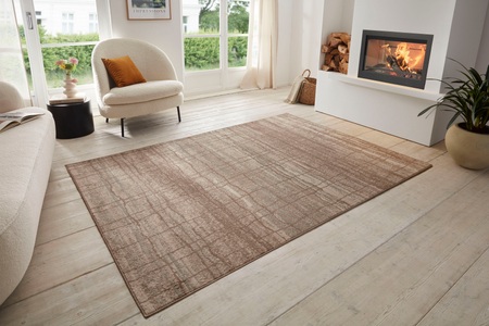 Hanse Home, HANSE Home Teppich »Jord«, rechteckig, 8 mm Höhe, strapazierfähig, robust, pflegeleicht, ringsum gekettelt, geeignet für Fussbodenheizung, HANSE Home Teppich »Jord«, rechteckig, 8 mm Höhe, Kurzflor, Läufer, Vintage, Wohnzimmer, Schlafzimmer, Esszimmer, Flur
