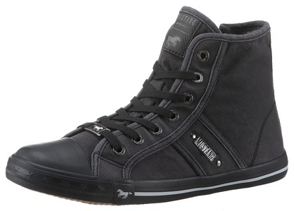 MUSTANG SHOES, Mustang Shoes Sneaker, mit Label in der Laufsohle, Mustang Shoes Sneaker, High Top-Sneaker, Schnürschuh mit Label in der Laufsohle