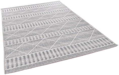 Tom Tailor, TOM TAILOR Teppich »Funky Outdoor Geometric«, rechteckig, 5 mm Höhe, Flachgewebe, In- und Outdoor geeignet, Wohnzimmer, TOM TAILOR HOME Teppich »Funky Outdoor Geometric«, rechteckig, 5 mm Höhe, Flachgewebe, modernes Rauten Design, Outdoor geeignet, Wohnzimmer