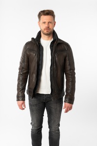 Mauritius Lederjacke »MMHennie«, mit Stehkragen
