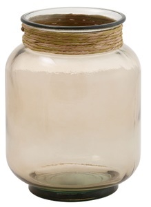 GOODproduct, GOODproduct Tischvase »Beelia«, aus recyceltem Glas, Höhe ca. 25 cm, 