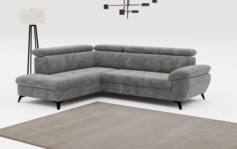 COTTA Ecksofa »Hudson L-Form«, mit Kopfteilverstellung, wahlweise mit Bettfunktion & Bettkasten