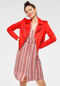 VERO MODA, Gestreiftes Kleid mit V-Ausschnitt und Knopfverschluss, gerade Schnittform, Gestreiftes Kleid mit V-Ausschnitt und Knopfverschluss, gerade Schnittform