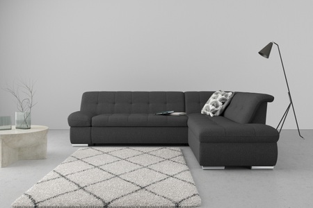 DOMO collection, DOMO collection Ecksofa »Mona«, wahlweise mit Bett- und Armlehnfunktion, DOMO collection Ecksofa »Mona L-Form bequem und komfortabel, Breite 271cm, L-Form« wahlweise mit Bett- und Armlehnfunktion
