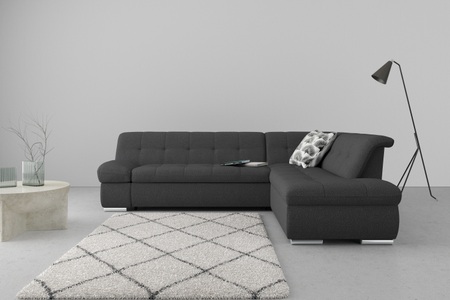 DOMO collection, DOMO collection Ecksofa »Mona«, wahlweise mit Bett- und Armlehnfunktion, DOMO collection Ecksofa »Mona L-Form bequem und komfortabel, Breite 271cm, L-Form« wahlweise mit Bett- und Armlehnfunktion