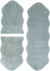 andiamo, Bettumrandung »Lamm Fellimitat« Andiamo, Höhe 20 mm (3-tlg.), Andiamo Bettumrandung »Bettvorleger Lamm Fellimitat«, (3 tlg.), Kunstfell, sehr weicher Flor, waschbar, Bettvorleger, Läufer-Set