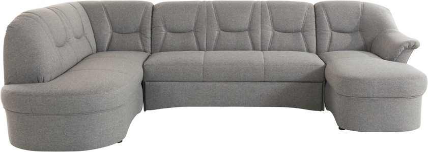 DOMO collection, DOMO collection Wohnlandschaft »Sarafina«, wahlweise mit Bettfunktion, optional mit Federkern, DOMO collection Wohnlandschaft »Sarafina, zeitlos und komfortabel, optional mit Federkern, U-Form« wahlweise mit Bettfunktion
