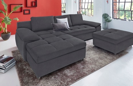 SIT&MORE, sit&more Ecksofa »Labene«, sit&more Ecksofa »Labene L-Form«, wahlweise mit Bettfunktion und Bettkasten, auch als XXL-Variante