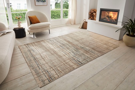 Hanse Home, HANSE Home Teppich »Jord«, rechteckig, 8 mm Höhe, strapazierfähig, robust, pflegeleicht, ringsum gekettelt, geeignet für Fussbodenheizung, HANSE Home Teppich »Jord«, rechteckig, 8 mm Höhe, Kurzflor, Läufer, Vintage, Wohnzimmer, Schlafzimmer, Esszimmer, Flur