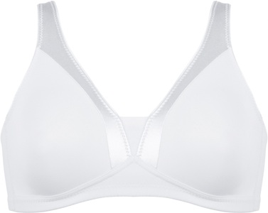 Naturana High-Apex-BH, Glanzband, breite Träger, weich, bequem, ohne Bügel, Entlastungsträger