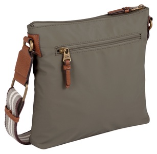 camel active, camel active Umhängetasche, camel active Umhängetasche »Bari«, aus hochwertigem matten Nylon mit gestreiftem Gewebeband