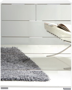 Wimex, home24 Schubladenkommode Lingga I, Livetastic Kommode 82/102/42 cm , Easy Plus C , weiss , Metall , 6 Schubladen , 82x102x42 cm , Dekorfolie,Nachbildung , Beimöbel erhältlich , 001787046069